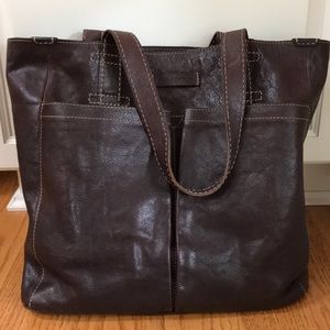 Brown Leather Frye Tote